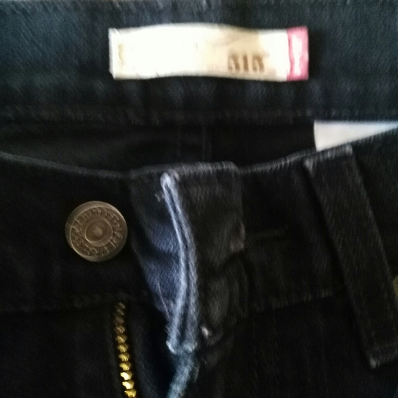 Dark Blue Levi's 515 Boot Cut Jeans 8 Short - Picture 2 of 5